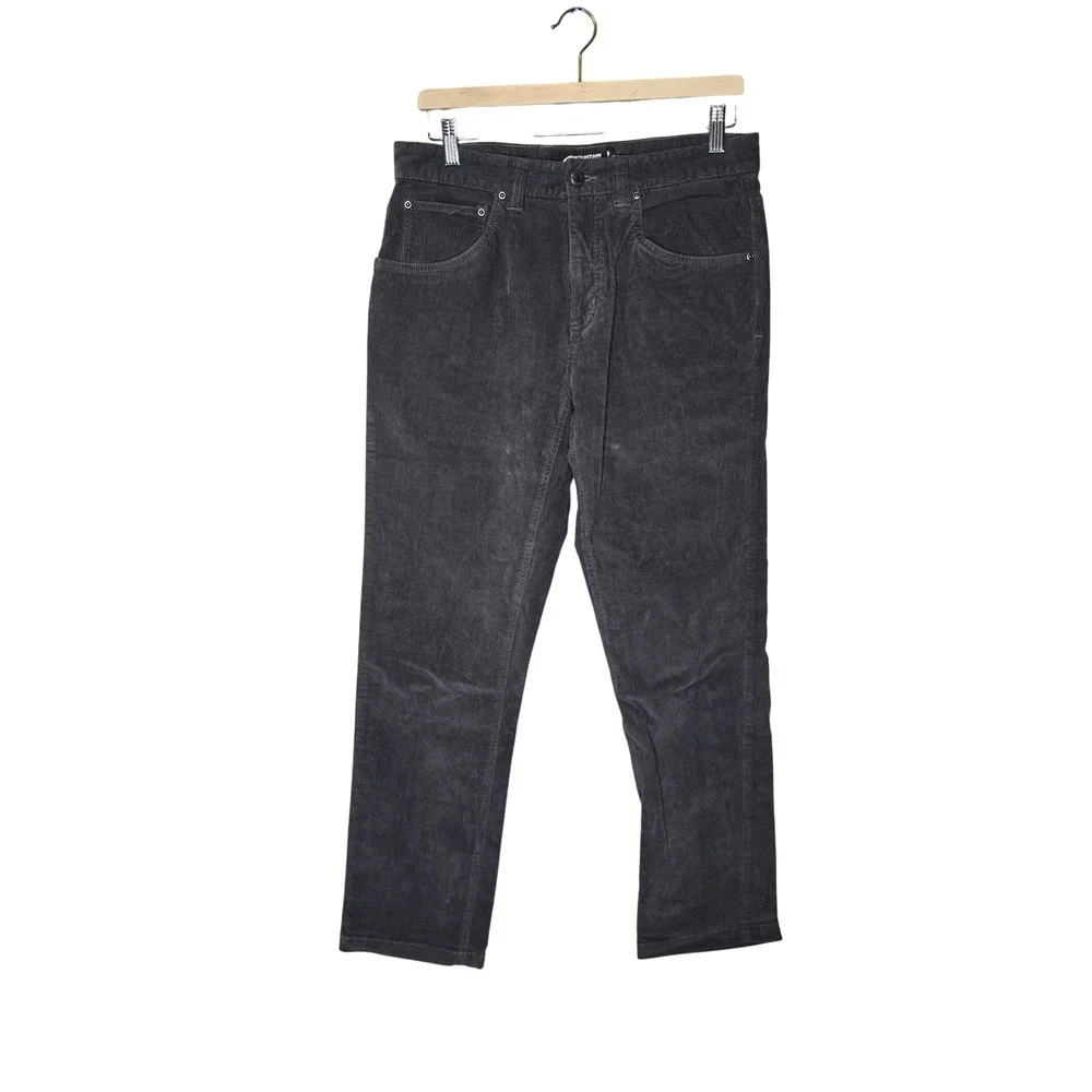 Mountain Khakis Crest Cord Pant Mens 32x30 Grey Cotton Blend Modern Fit MK-501